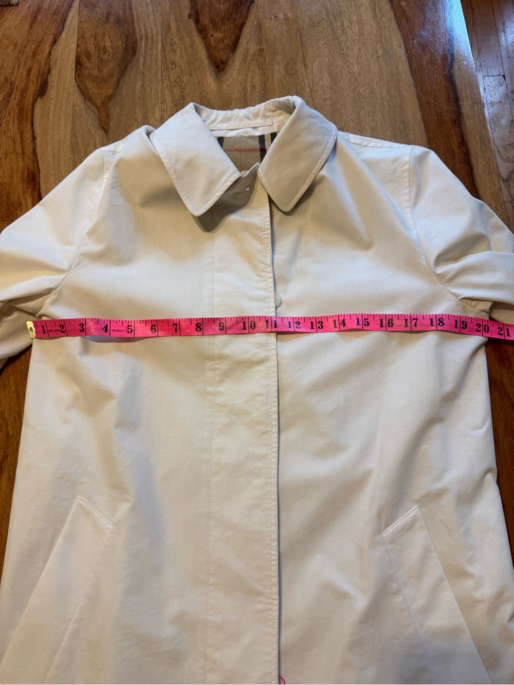 Vintage Burberry trench made in UUSA Women’s Classic White size 6 like new - Picture 12 of 15